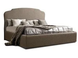 Кровать Римини 1,6 м, с подъемным механизмом (пепел), РМКР-2[3], стеганые царги