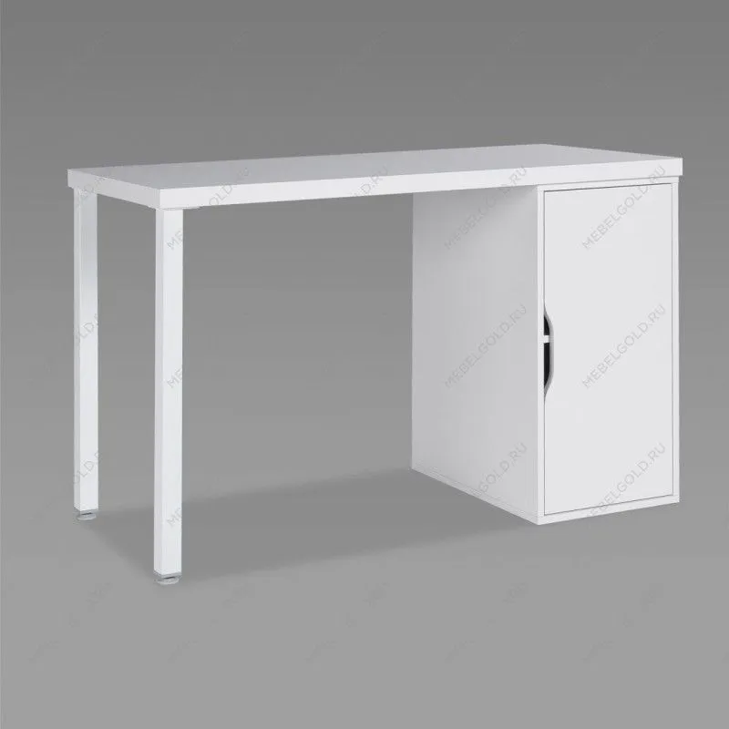 Стол письменный Ингар, с дверцей, 120x75x55, белый