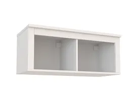 Полка навесная Сага, 2 секции, белая