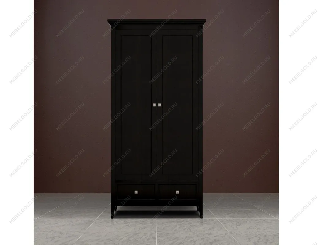Шкаф двухстворчатый Manhattan (Черный) | изображение 3