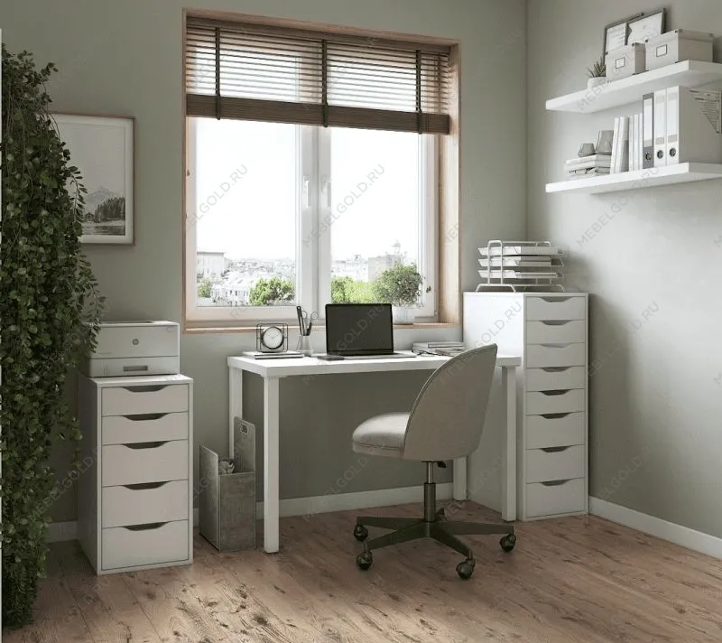 ИНГАР стол письменный ИКЕА / IKEA, 120x75, белый | изображение 3