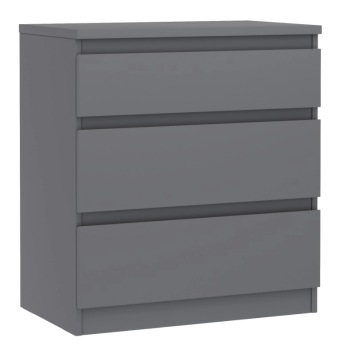 Комод Кастор, 3 ящика, 65х40х71 см, серый