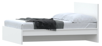 Кровать двуспальная Варма СЭНГ, 160х200 см, эмаль, белая