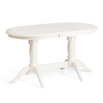 Стол COPPOLA, бук, мдф, 140+40x80x77см, Ivory white