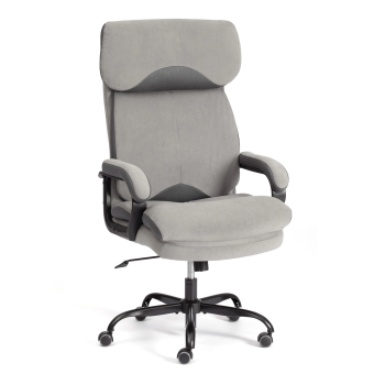 Кресло Duke metal BL, велюр, серый, 29/TW-12