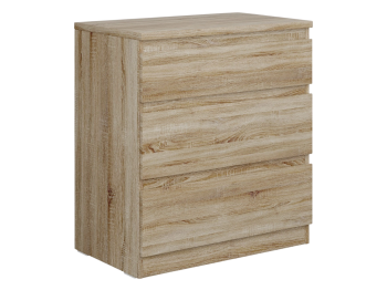 Комод Кастор, 3 ящика, 65х40х71 см, дуб сонома