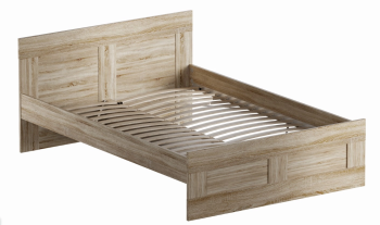 Кровать двуспальная Сириус, 140х200 см, дуб сонома