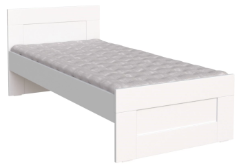 Кровать односпальная Сириус, 90х200 см, белая