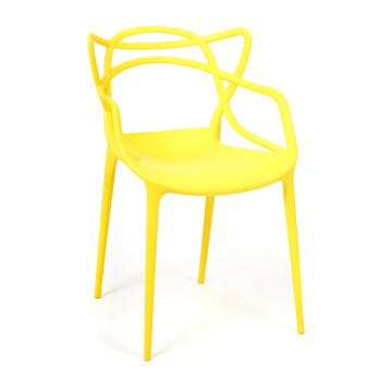 Стул Cat Chair (mod. 028), пластик, 53 x 59 x 82,5 см, желтый (Yellow Y-01)