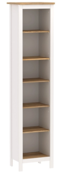 Стеллаж Сага, 50х42х215 см, белый/ясень