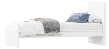 Кровать односпальная Варма СЭНГ, 90х200см, эмаль, белая