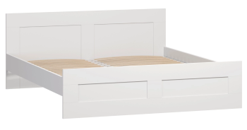 Кровать двуспальная Сириус, 180х200 см, белая