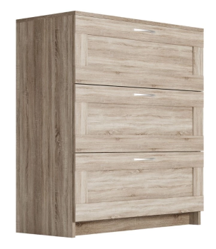 Комод Сириус, 3 ящика, 78х41х94 см, дуб сонома