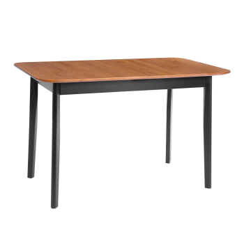 Стол Соната Люкс/Sonata Lux table, 120х75х75 см, массив сосны, антик/чёрный, 120х75х75 см