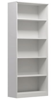 Стеллаж Сириус, 5 полок, 78х35х190 см, белый