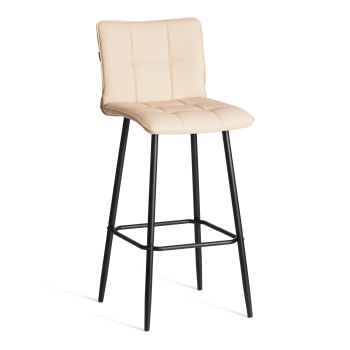 Барный стул Bari/Бари, экокожа, бежевый, 45х56х110 см