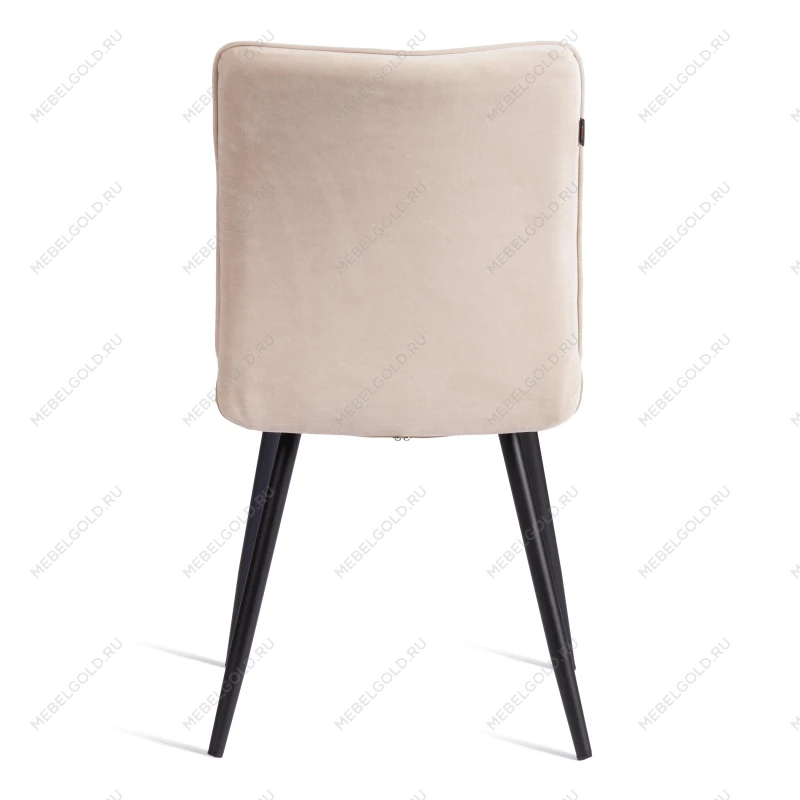 Стул обеденный Bari, ткань велюр, 46х55х89, молочный/черный, (Porsche 2) | изображение 3