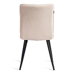 Стул обеденный Bari, ткань велюр, 46х55х89, молочный/черный, (Porsche 2) | изображение 3