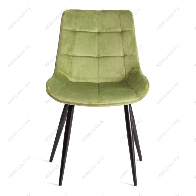 Стул ABRUZZO ( mod. 8060 ), металл/велюр, 54 х 62 х 83 см, зеленый (HLR 54)/черный | изображение 4