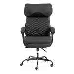 Кресло Chief metalBL, кож/зам/ткань, черный/черный стеганный/черный, 36-6/36-6/TW-11 | изображение 5