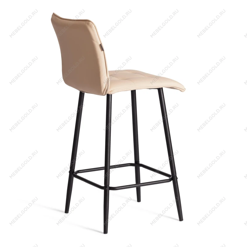 Полубарный стул Bari/Бари, экокожа, бежевый, 42х55х99 см | изображение 2
