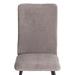 Стул обеденный La Rousse, NEW, флок, серый/черный, 29, 45x55x93 см | изображение 5