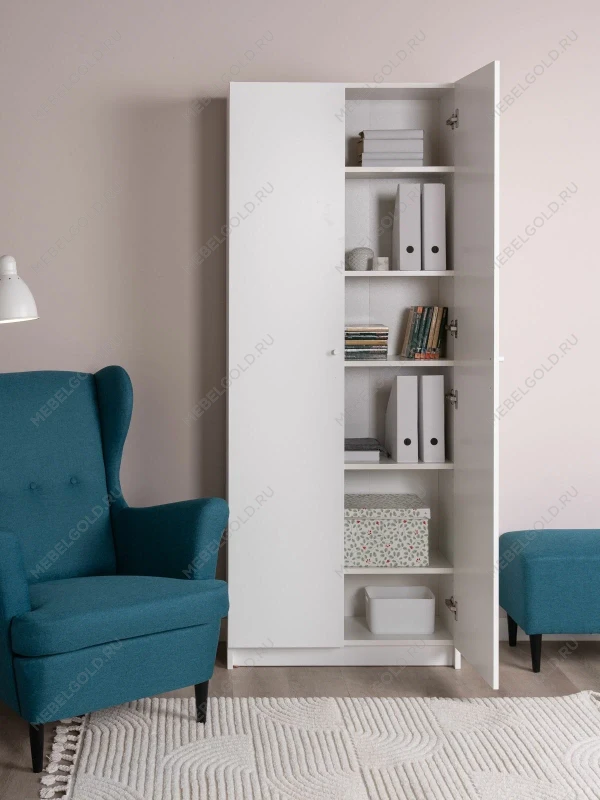 Стеллаж Варма Стэнд 78х198х28, белый | изображение 3