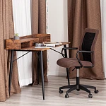 Кресло STAFF, флок/ткань, коричневый/черный, 6/W-11 | изображение 11