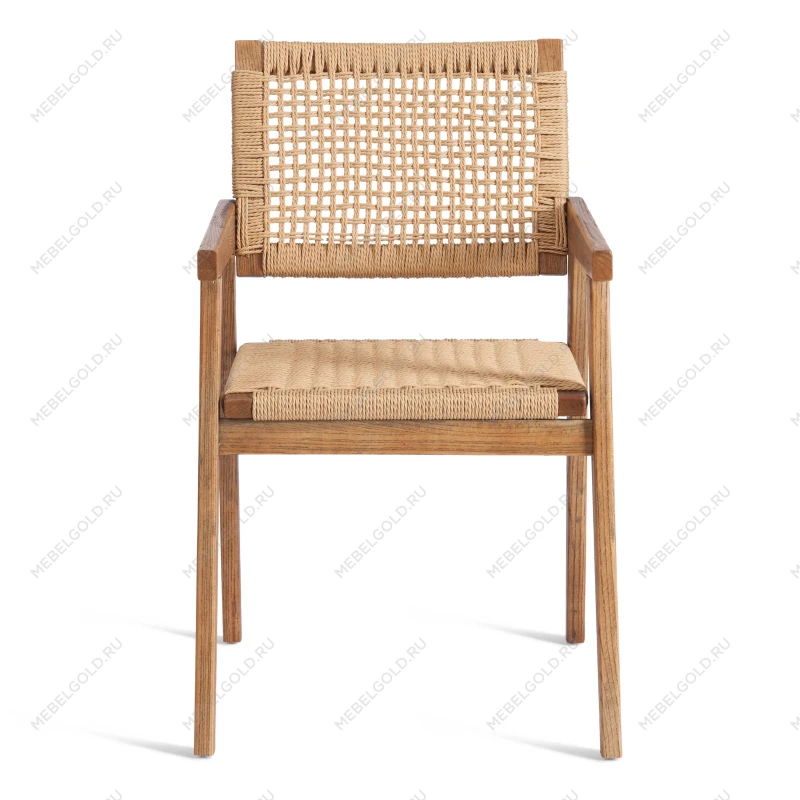 Стул VANHEIM, дерево вяз/бечевка, Груша (№3), 46х45х83 см | изображение 4