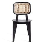 Стул ODIN, дерево вяз/ротанг, черный, 42х45х78 см | изображение 4