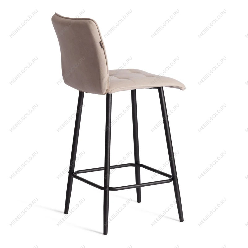 Полубарный стул Bari/Бари, велюр, бежевый, 7, 42х55х99 см | изображение 2