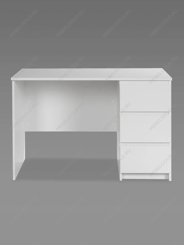 Стол письменный ГУД ЛАКК Кастор, 3 ящика, 116х65х75 см, белый | изображение 8