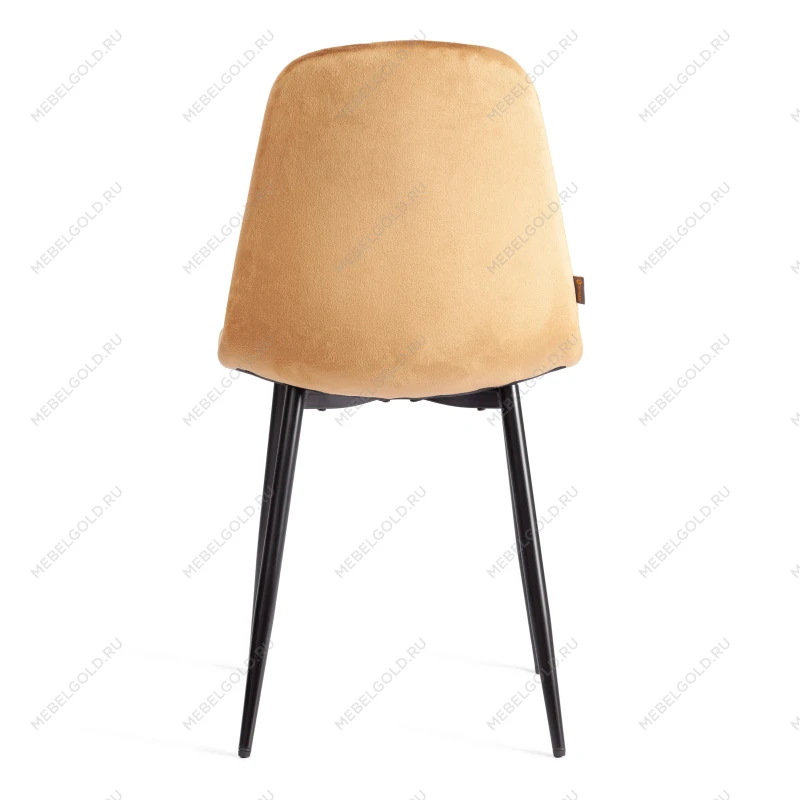 Стул BREEZE (mod. JSC-58), Велюр/металл, 44 х 53 х 86 см, brown (коричневый) HLR12 / черный | изображение 3