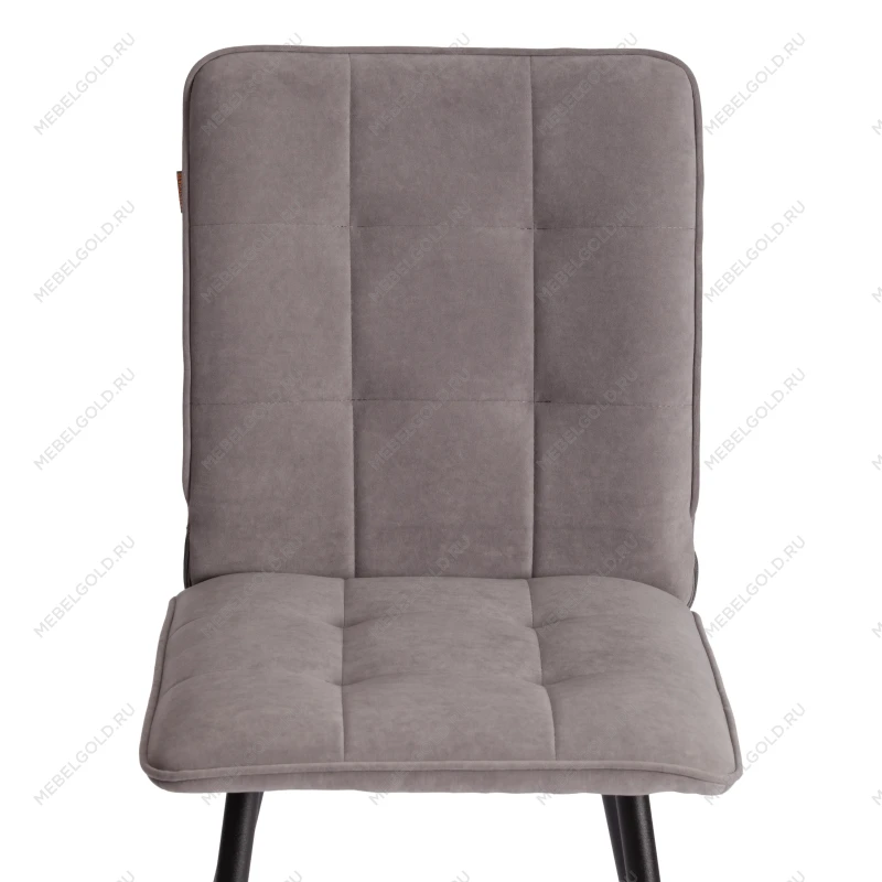 Стул обеденный Bari, LT, флок, серый/черный, 29, 41х55х89 см | изображение 5