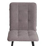 Стул обеденный Bari, LT, флок, серый/черный, 29, 41х55х89 см | изображение 5