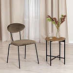 Столик кофейный Secret De Maison BLOOM ( mod. 11873-B ), алюминиевый сплав, 46*46*51 см, черный/античная медь | изображение 7