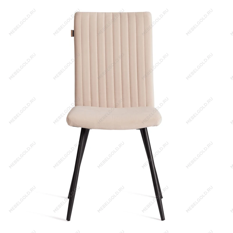 Стул обеденный Monte Carlo, TREND, флок, бежевый/черный, 7, 49х51х93 см | изображение 4