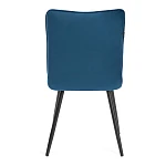 Стул обеденный Bari, LT, велюр, Dark blue (темно-синий), 41х55х89 см | изображение 3