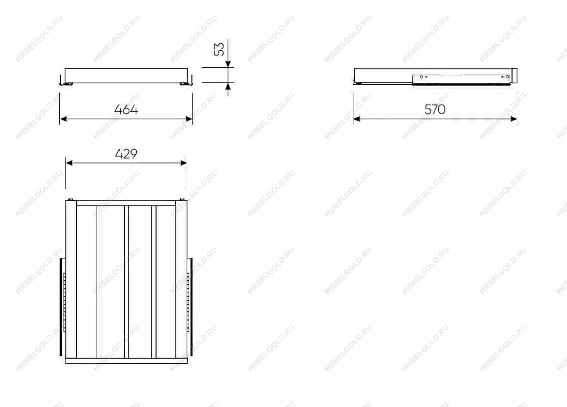Брючница выдвижная МАКС 50х58 белая | изображение 1