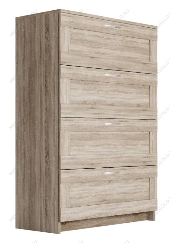 Комод Сириус, 4 ящика, 78х41х123 см, дуб сонома