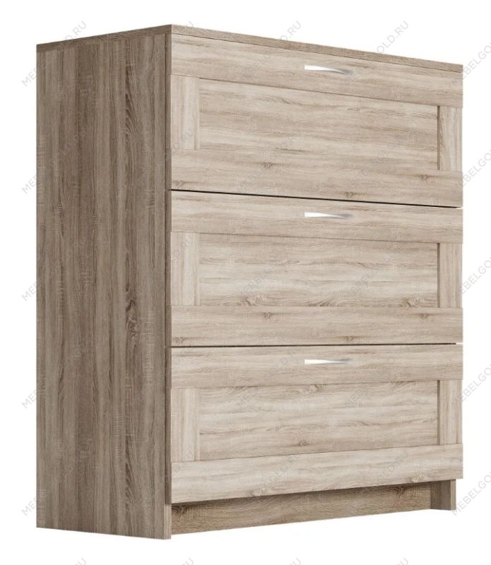 Комод Сириус, 3 ящика, 78х41х94 см, дуб сонома