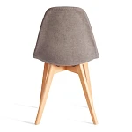 Стул CINDY SOFT (mod. C1021F1-1), фактурный велюр/дерево бук, 55 х 48 х 83 см, Серый LY1701-26 / натуральный | изображение 3