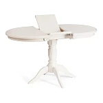 Стол STEFANO, бук, мдф, 100+30x80x77см, Ivory white | изображение 6