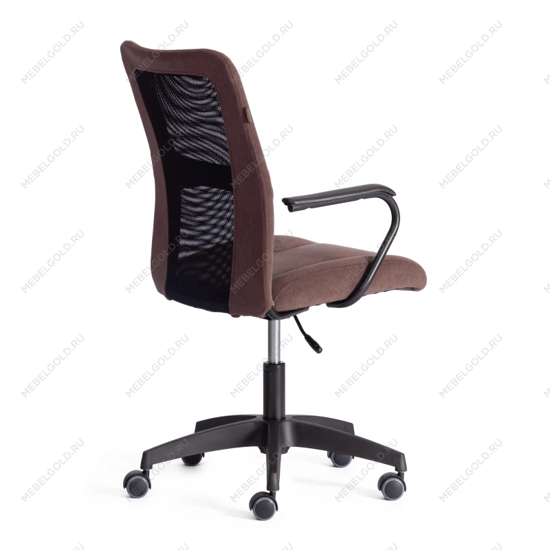 Кресло STAFF, флок/ткань, коричневый/черный, 6/W-11 | изображение 2