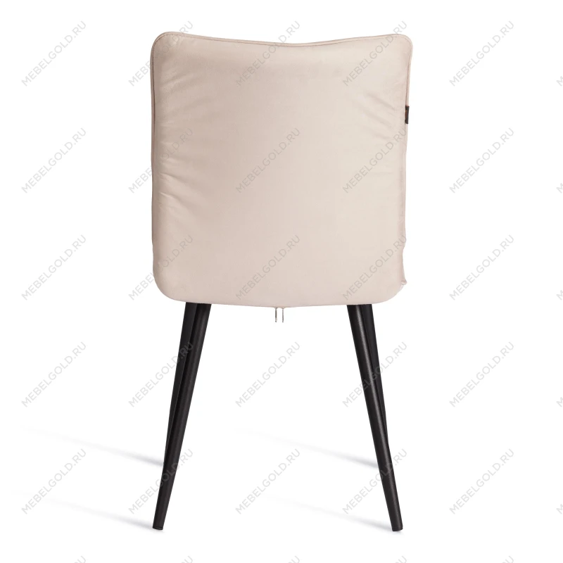 Стул обеденный Bari, LT, велюр, бежевый/черный, 7, 41х55х89 см | изображение 3
