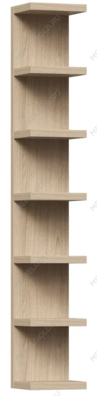 Полка настенная Фора, 30х189х27 см, дуб беленый