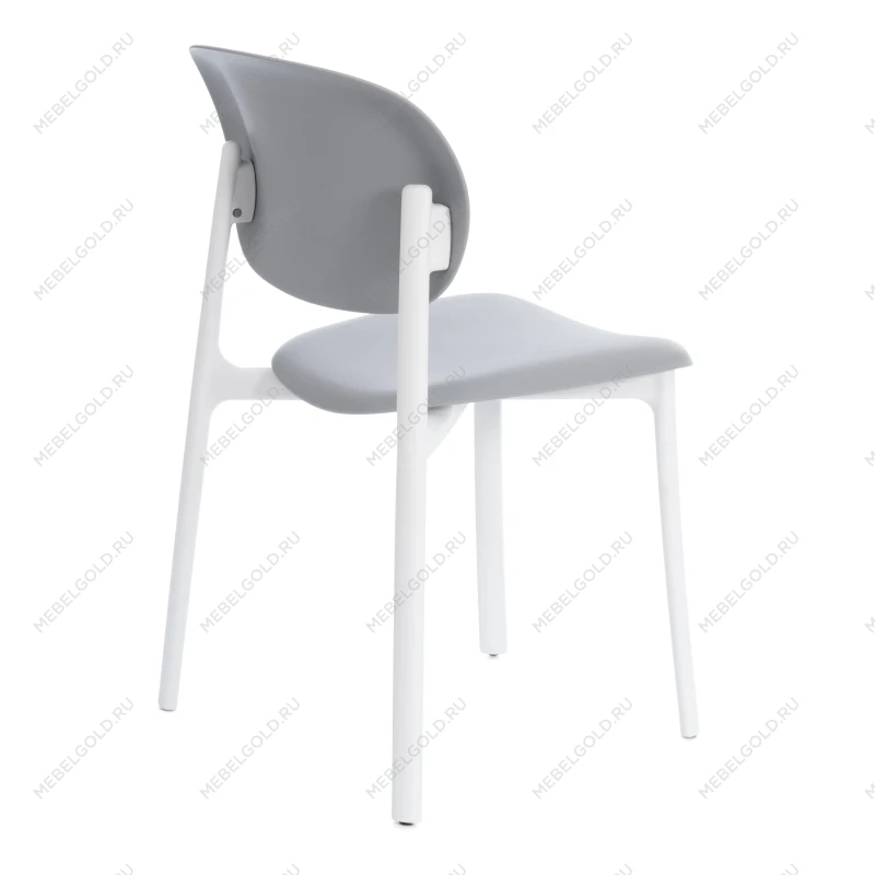 Стул ADORE (mod. XRB-1025), пластик, серый / белый (grey / white), 41 х 53 х 81,5 см | изображение 2