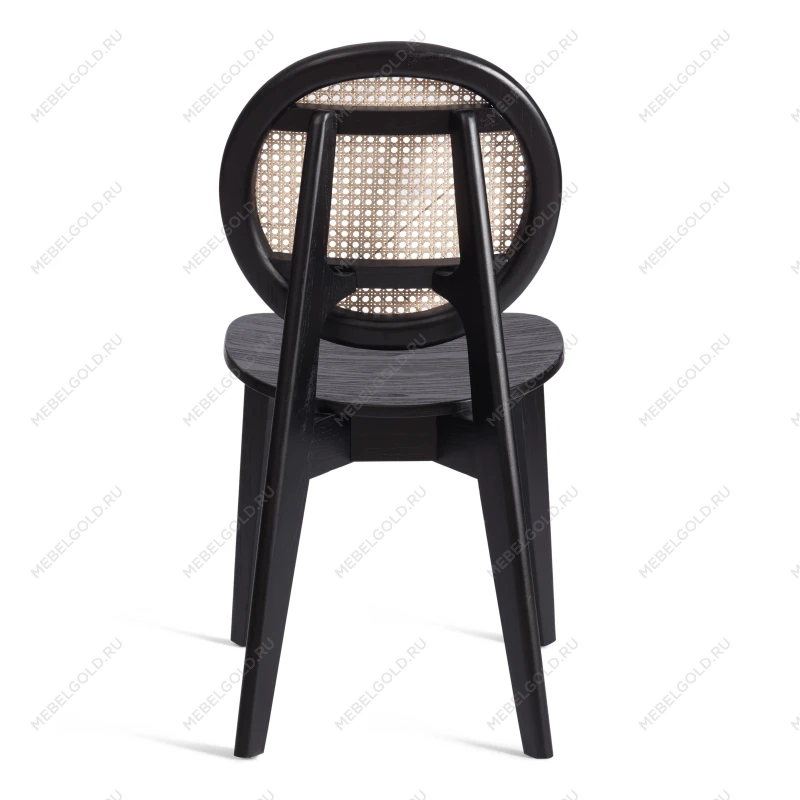 Стул FENRIR, дерево вяз, 42х45х85 см, черный | изображение 3