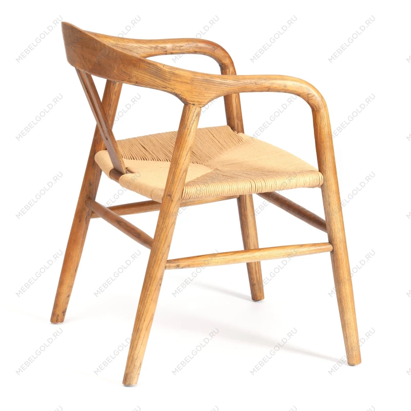 Стул VALI, дерево вяз/бечевка, Груша (№3), 50х46х77 см | изображение 2