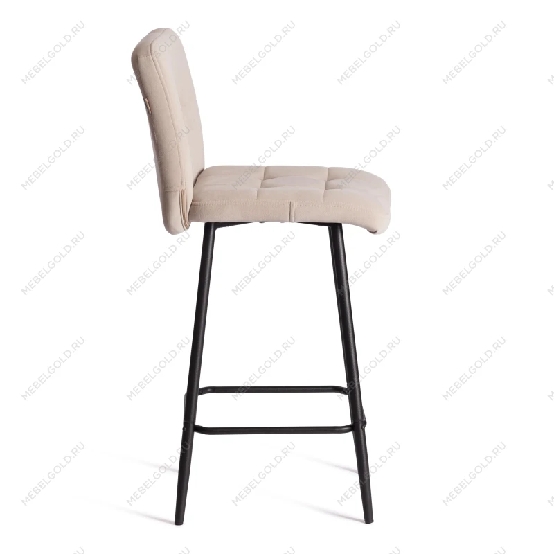 Полубарный стул Medeo/Медео, велюр, бежевый, 7, 42х56х102 см | изображение 1